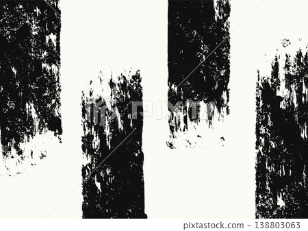 Black and white Grunge Brush Stroke Abstract Vector 138803063