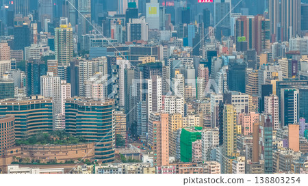 April 10 2026 Mong Kok Extremely Dense Urban Cityscape, hk April 10 2026 Mong Kok Extremely Dense Urban Cityscape, hk 138803254