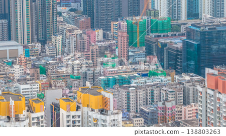 April 10 2026 Sham Shui Po Extremely Dense Urban Cityscape, HK April 10 2026 Sham Shui Po Extremely Dense Urban Cityscape, HK 138803263