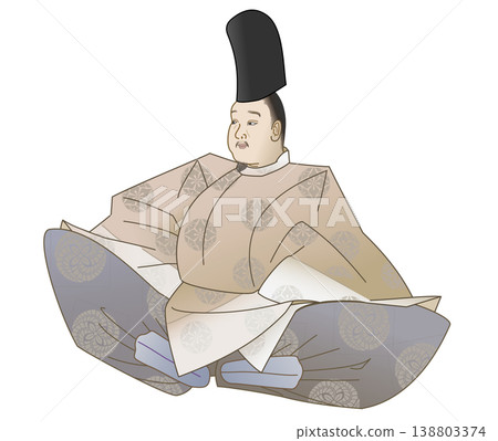 後鳥羽天皇的日常服飾:白色長袍。 後鳥羽天皇的日常服飾:白色長袍。 138803374