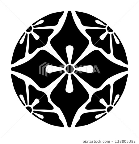 圖案:唐花菱形 圖案:唐花菱形 138803382