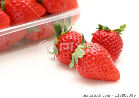 Ripe strawberries, packaged. Ripe strawberries, packaged. 138803399