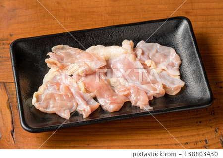 Chicken diaphragm: A rare and flavorful cut of chicken. 138803430