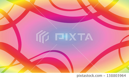 Colorful curved frame Colorful curved frame 138803964