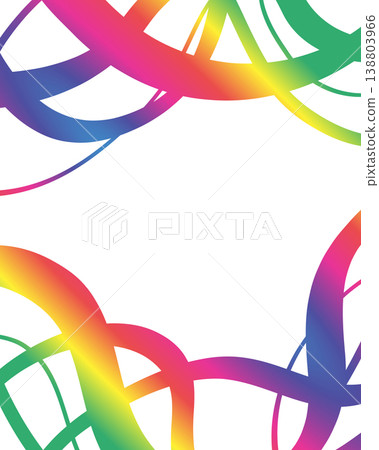 colorful curved frame colorful curved frame 138803966