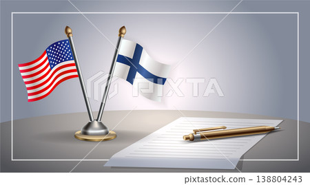Small national flag of Colombia and Finland flag Relation, Template Vector Illustration Small national flag of Colombia and Finland flag Relation, Template Vector Illustration 138804243