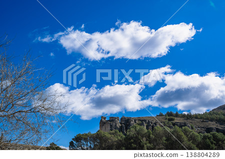 Scenic Rocky Landscape in Cuenca Spain 138804289
