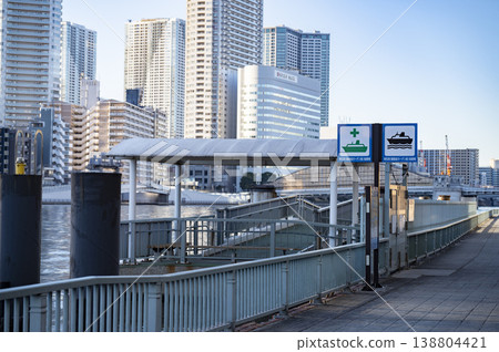 Sumida River Disaster Prevention Boat Dock Sumida River Disaster Prevention Boat Dock 138804421