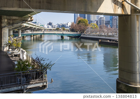 大阪市中央區中之島堂島川海岸風景 138804813