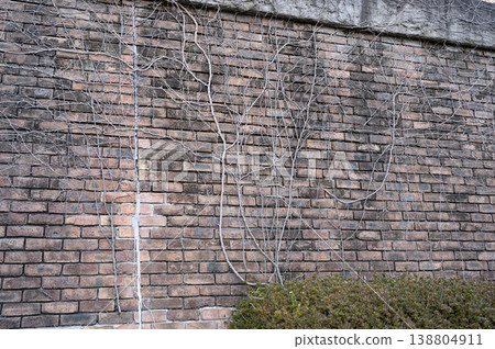 Sumida River Waterfront Terrace Brick Wall Sumida River Waterfront Terrace Brick Wall 138804911