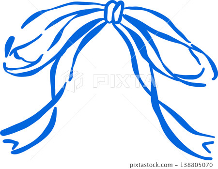 Hand drawn Lemon Outline with stem and leaf Whimsical Doodle 138805070