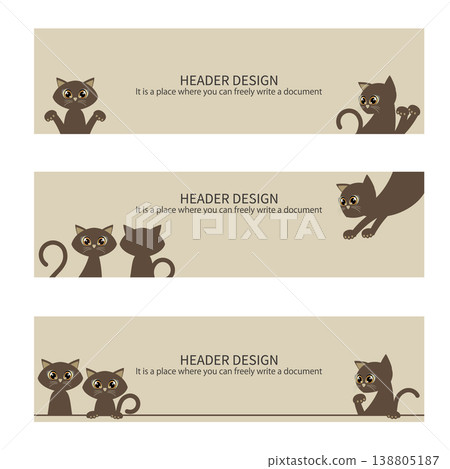 A cute cat makes a striking web header. A cute cat makes a striking web header. 138805187