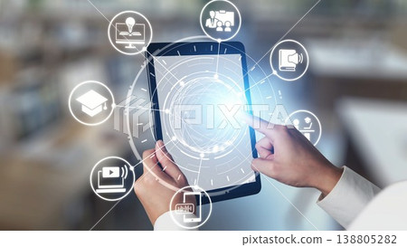 Online education and e-learning digital platform Gist 138805282