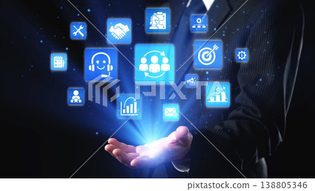 CRM Customer Relationship Management Platform with Data Analytic User Tool Spire 138805346