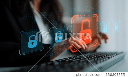 Cybersecurity Breach Highlighting Data Vulnerability Marrow 138805355