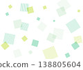 抽象方形幾何圖案背景 - 綠色 138805604