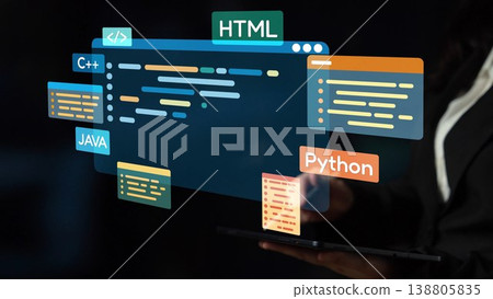 Programmer Coding with Digital Interface and Language Overlays Muxer Programmer Coding with Digital Interface and Language Overlays Muxer 138805835