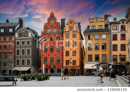 Stortorget Square and Historic Colorful Buildings 138806156