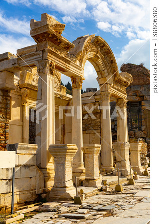 Temple of Hadrian. Ephesus Archaeological Site. Turkey 138806380