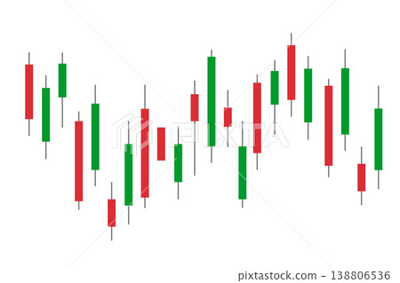 Candle chart stock business finance. 138806536