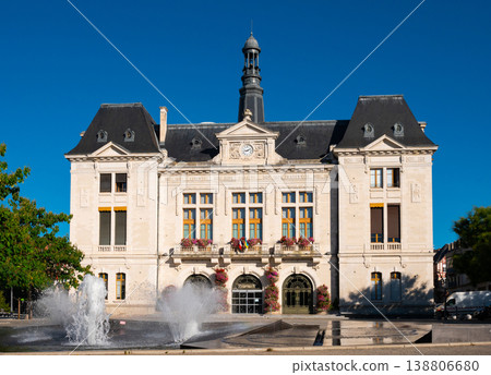 Town hall, view from the outside, town of Montlucon, department of Allier 138806680
