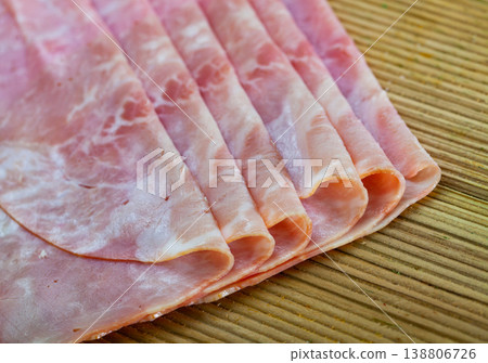 Sliced boiled pork ham Sliced boiled pork ham 138806726