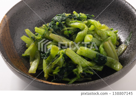 Wasabi flower salad (blanched) Wasabi flower salad (blanched) 138807145
