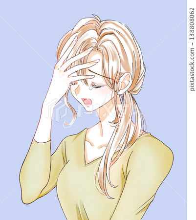 一名女子雙手抱頭,泣不成聲。 一名女子雙手抱頭,泣不成聲。 138808062