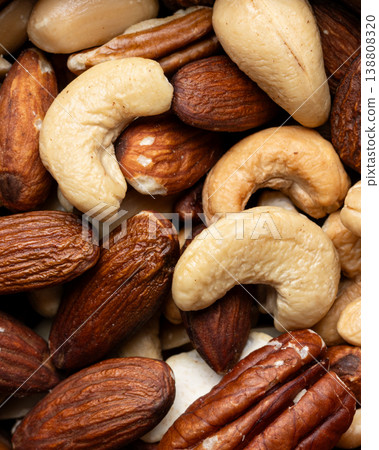 Mixed nuts macro texture healthy snack Mixed nuts macro texture healthy snack 138808320
