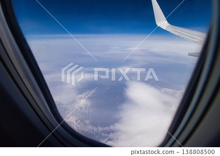 The view from the window of the plane The view from the window of the plane 138808500