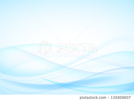 A transparent, smooth, curved abstract blue background and frame. A transparent, smooth, curved abstract blue background and frame. 138808607
