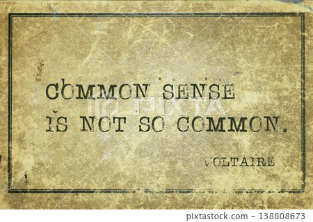 common sense Voltaire 138808673
