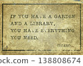 garden and library Cicero 138808674