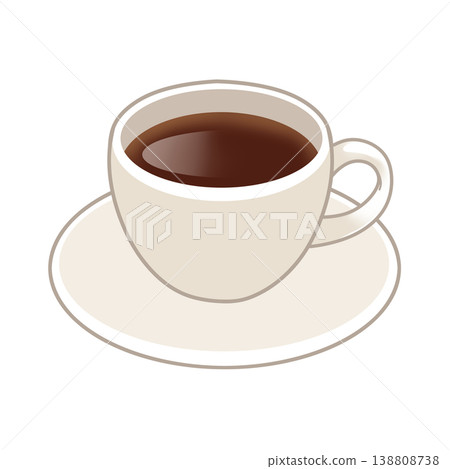 Illustration of a cup of coffee Illustration of a cup of coffee 138808738