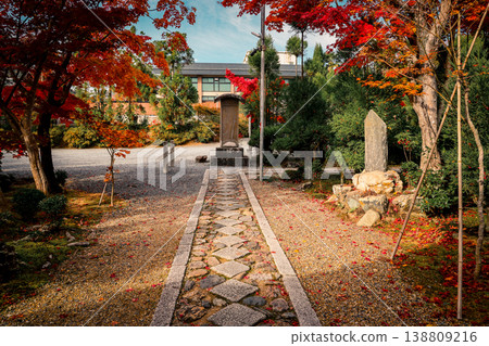 Nov 24 2025 Zen temple main hall framed by seasonal garden windows Nov 24 2025 Zen temple main hall framed by seasonal garden windows 138809216