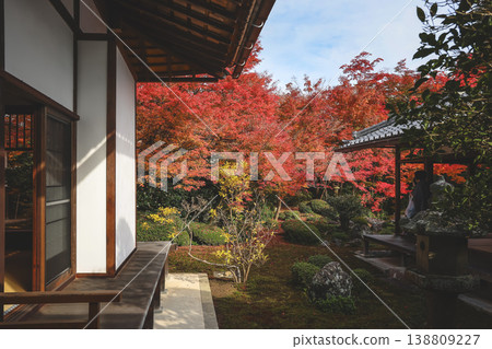 Nov 24 2025 Autumn Landscape Surrounding Historic Japanese Architecture, Genko an Temple Nov 24 2025 Autumn Landscape Surrounding Historic Japanese Architecture, Genko an Temple 138809227
