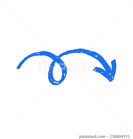 Grunge Spiral Arrow Hand Drawn Doodle Vector Illustration For Directional Sign Concept Grunge Spiral Arrow Hand Drawn Doodle Vector Illustration For Directional Sign Concept 138809551