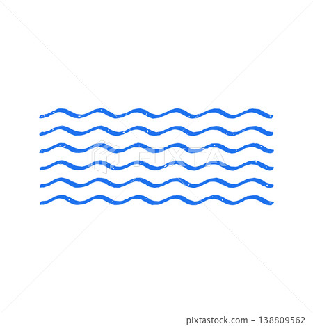 Seamless Water Waves Pattern Hand Drawn Doodle Vector Illustration For Marine Theme Seamless Water Waves Pattern Hand Drawn Doodle Vector Illustration For Marine Theme 138809562