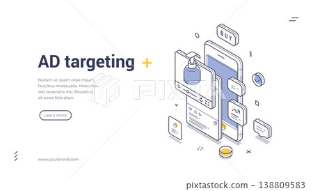 Teamwork Collaboration And Business Project Isometric Banner Template Vector Illustration 138809583