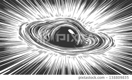 Abstract Black Hole with Radiating Energy Lines Abstract Black Hole with Radiating Energy Lines 138809835