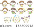Children's Toothbrushing: Cavity Prevention - Illustrated Set 138809948