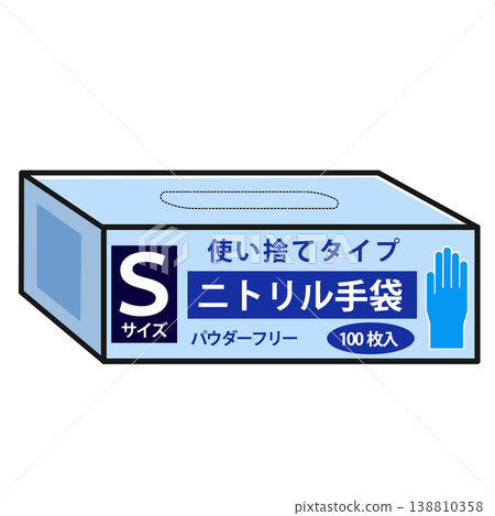 Nitrile glove packaging (size S) Nitrile glove packaging (size S) 138810358