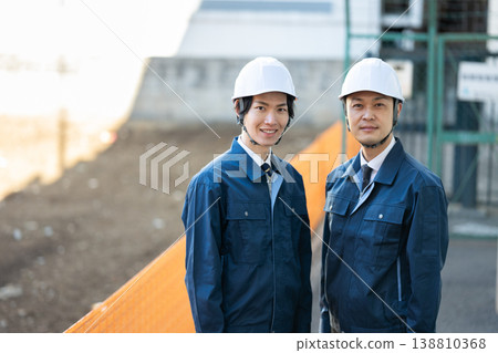 Construction management at a new construction site Construction management at a new construction site 138810368