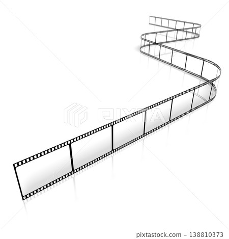 Clear film tape isolated on white background - 3D illustration Clear film tape isolated on white background - 3D illustration 138810373
