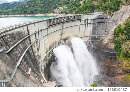 Kurobe Dam Tourism Water Dispersion Kurobe Dam Tourism Water Dispersion 138810487