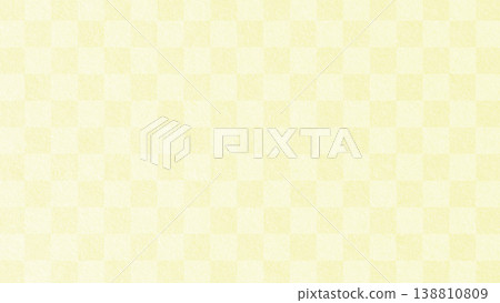 Yellow Japanese pattern paper texture with a checkered background. Yellow Japanese pattern paper texture with a checkered background. 138810809