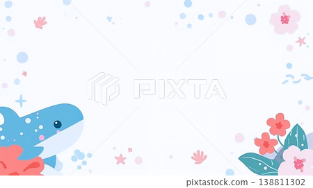 可用於教學材料和標題的海洋背景圖片。 138811302