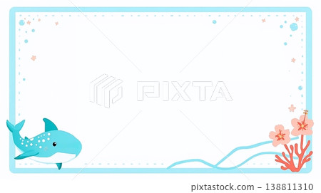 柔和的色彩方案海洋設計背景 138811310