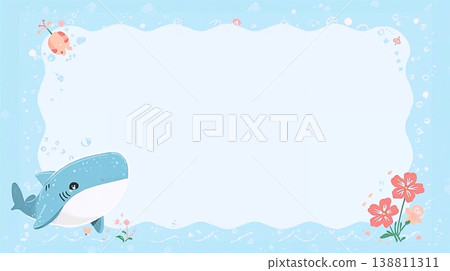 一張令人耳目一新的背景圖片，畫面中是一條遊動的鯨鯊。 138811311