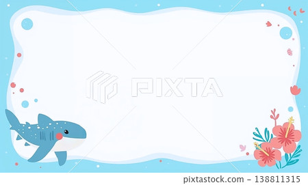 教材背景以鯨鯊和熱帶花卉為特色 138811315